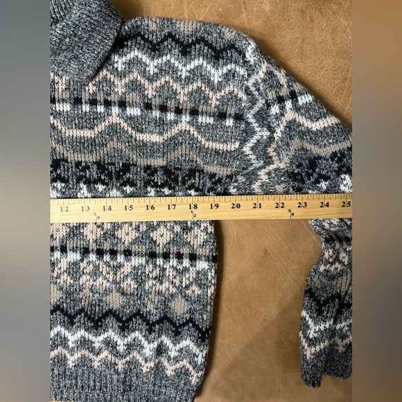 Vintage Croquet Club Collared Geometric Sweater Retro 80’s Size Small - Picture 3 of 6